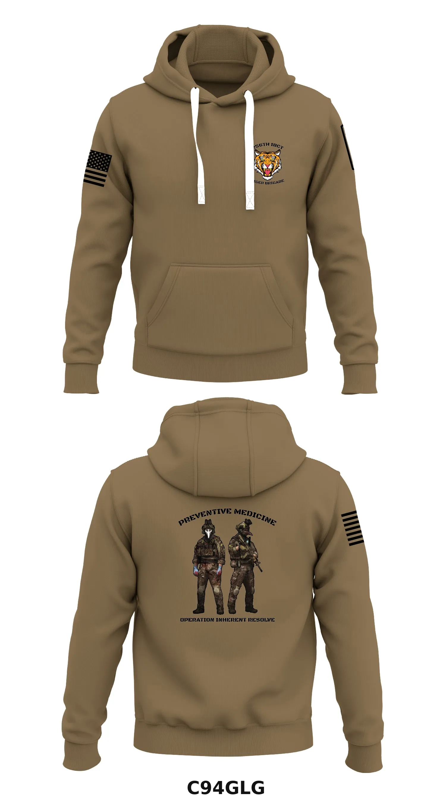 HHC 256th IBCT Store 1  Core Men's Hooded Performance Sweatshirt - C94GLG
