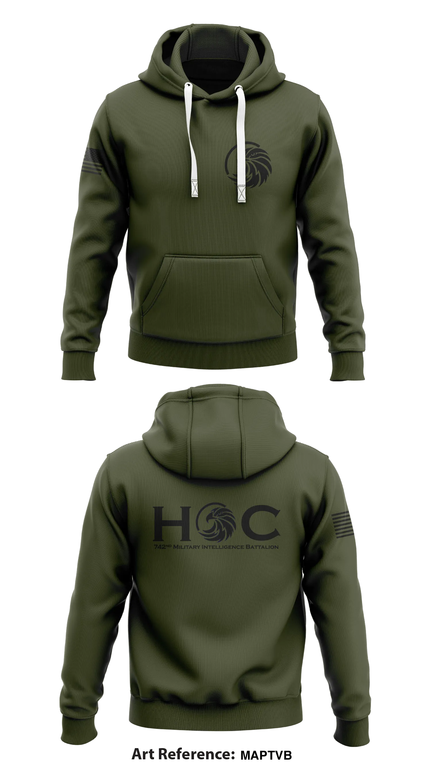 HOC, 742nd MI BN Store 1  Core Men's Hooded Performance Sweatshirt - mAptvb