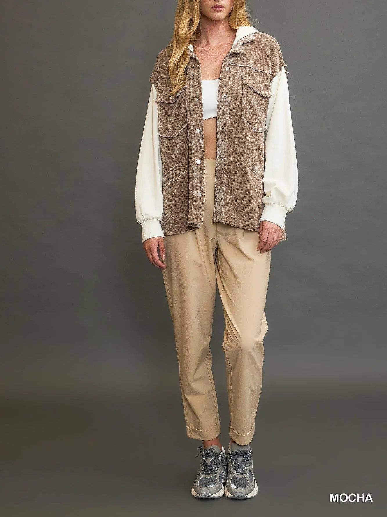 Hooded Chenille Jacket By Umgee