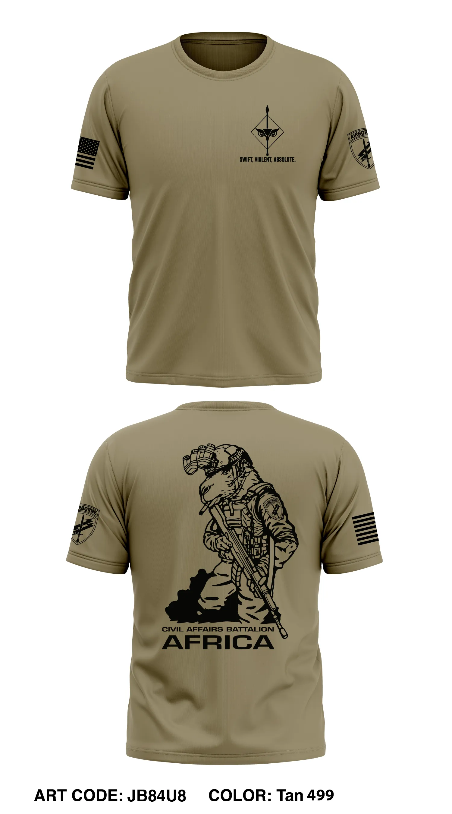 HQ (-) 411th Civil Affairs Battalion Core Men's SS Performance Tee - JB84U8