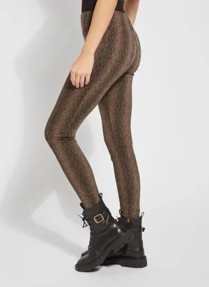 Jacquard Laura Legging - Warm Honeycomb