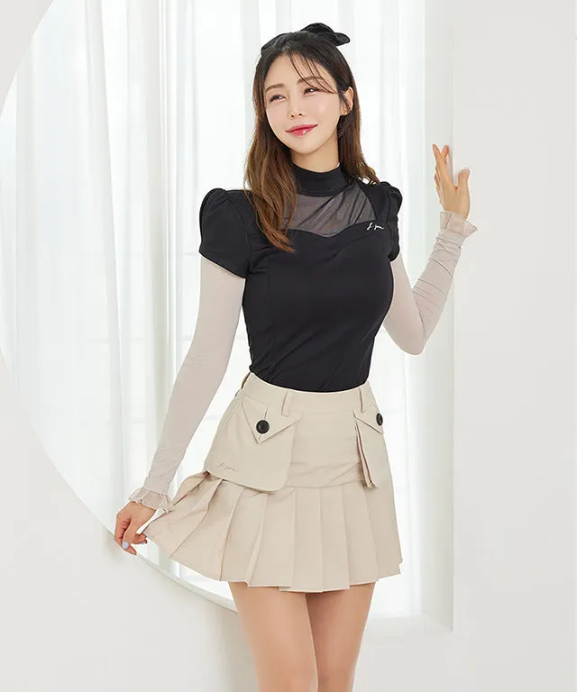 J.Jane Big Pocket Trench Skirt - Beige
