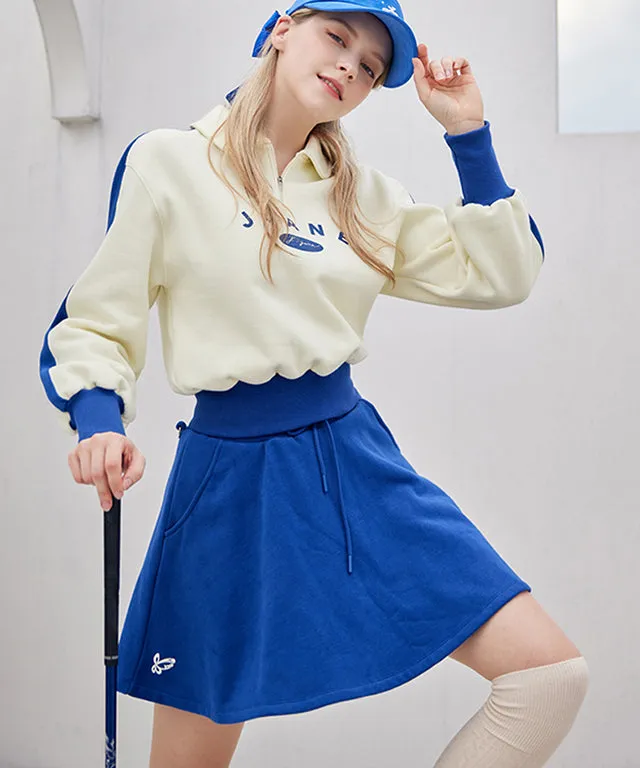 J.Jane Color contrast Sweatshirt SET UP - Deep Blue