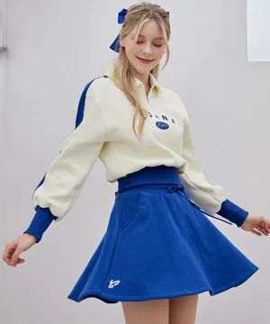J.Jane Color contrast Sweatshirt SET UP - Deep Blue