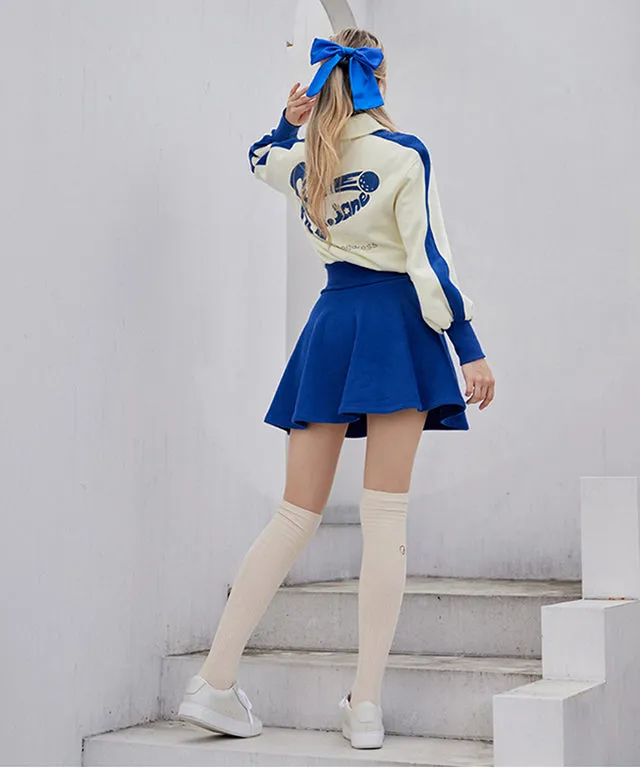 J.Jane Color contrast Sweatshirt SET UP - Deep Blue