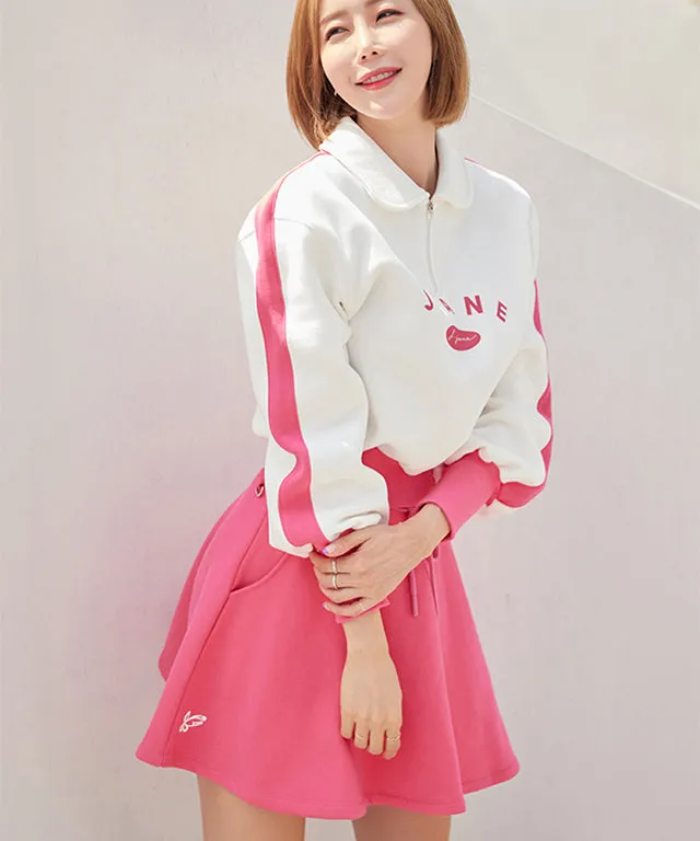 J.Jane Color contrast Sweatshirt SET UP - Pink