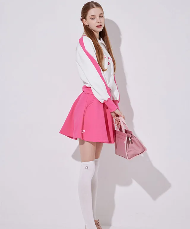 J.Jane Color contrast Sweatshirt SET UP - Pink