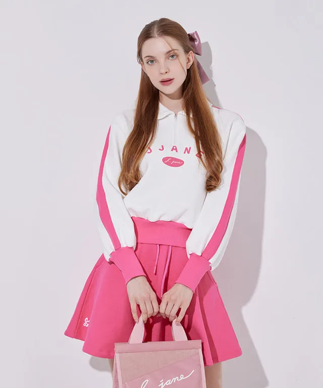 J.Jane Color contrast Sweatshirt SET UP - Pink