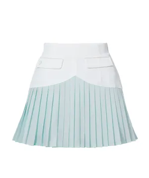 J.Jane Heart Shape Pleats Skirt (Mint)