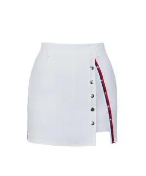 J.Jane Snap Slit Skirt (White)