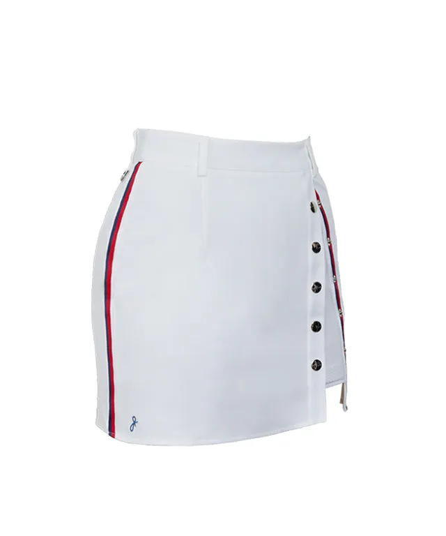 J.Jane Snap Slit Skirt (White)