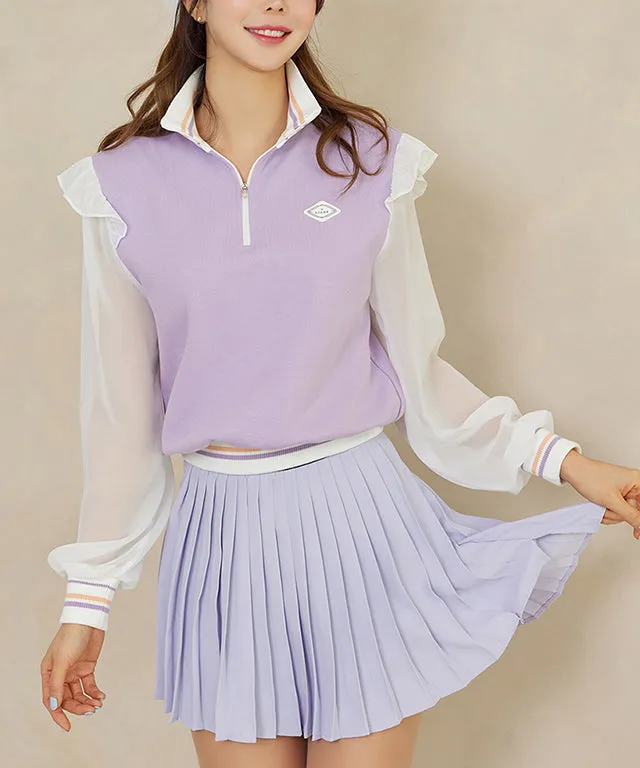 J.Jane Unbalanced Slit Band Skirt - Lavender