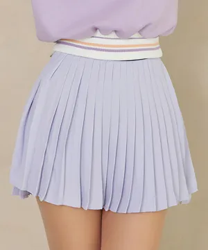 J.Jane Unbalanced Slit Band Skirt - Lavender
