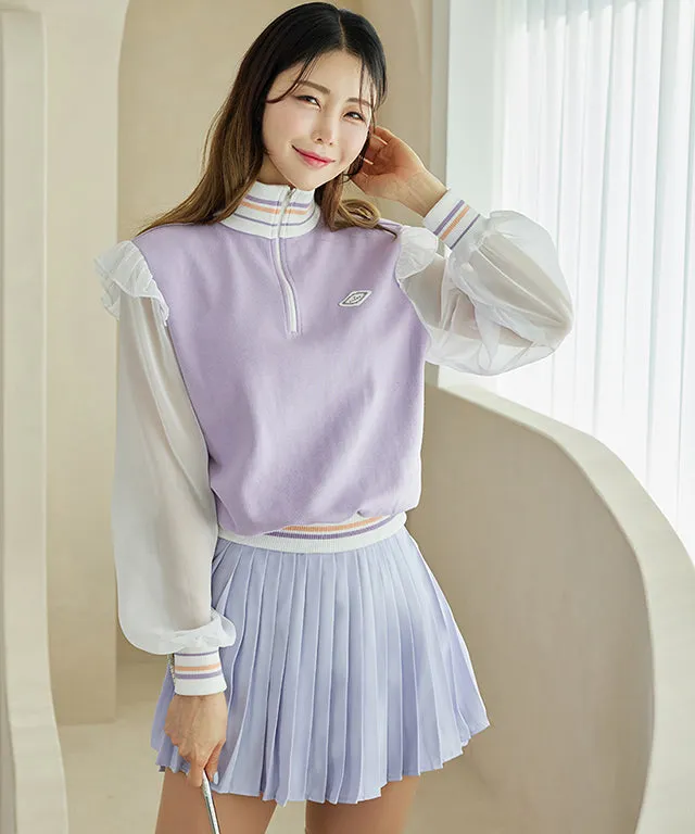 J.Jane Unbalanced Slit Band Skirt - Lavender