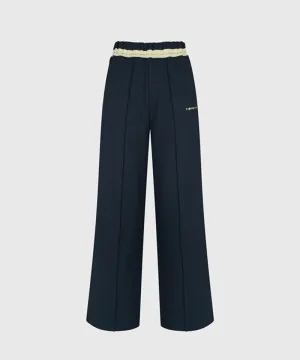 KANDINI Logo Point Sweat Pants - Navy