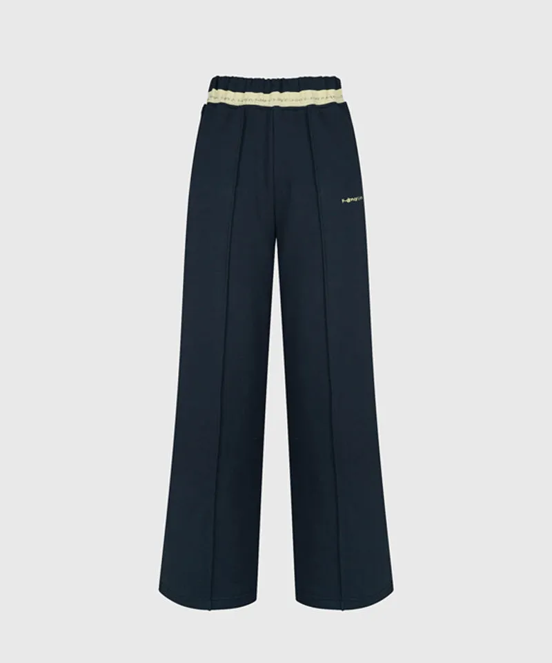 KANDINI Logo Point Sweat Pants - Navy