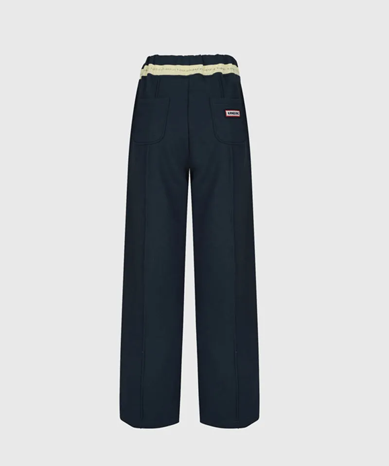 KANDINI Logo Point Sweat Pants - Navy