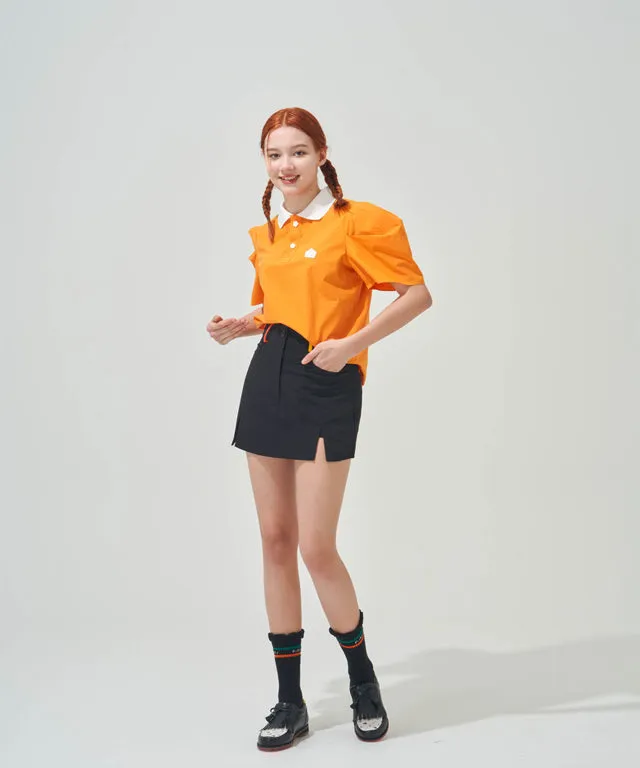 KANDINI Slit Mini Skirt - Black