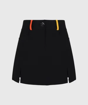 KANDINI Slit Mini Skirt - Black