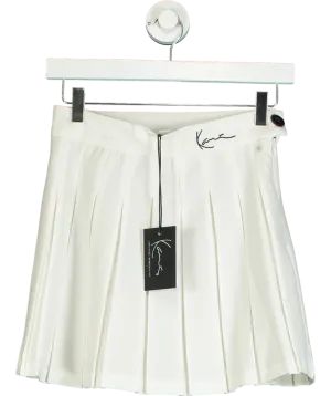 Karl Kani White Signature Tennis Skirt UK S