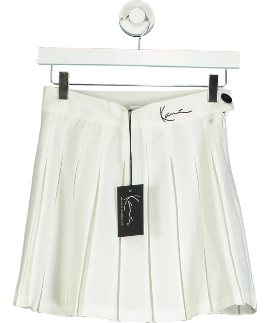 Karl Kani White Signature Tennis Skirt UK S