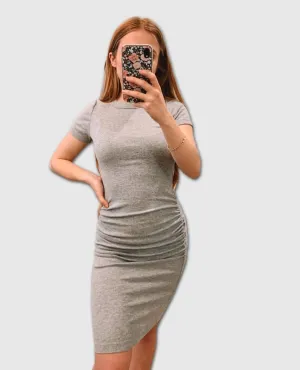 Katie Midi Dress Heather Grey
