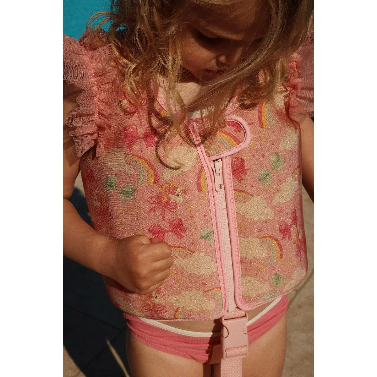 Konges Sløjd - Amelia frill float vest - Rainbow Bow
