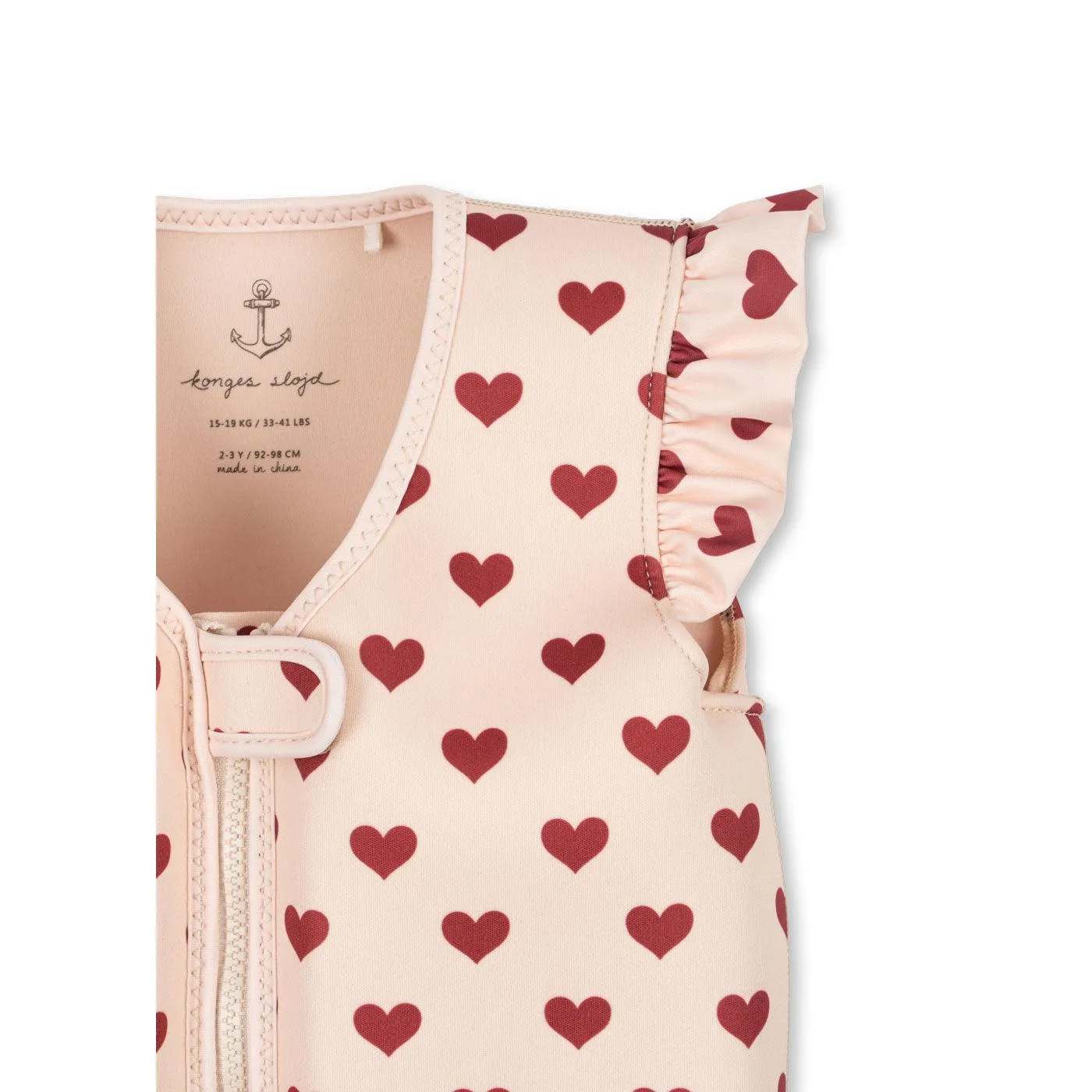 Konges Sløjd - Avery frill float vest - Amour Rouge