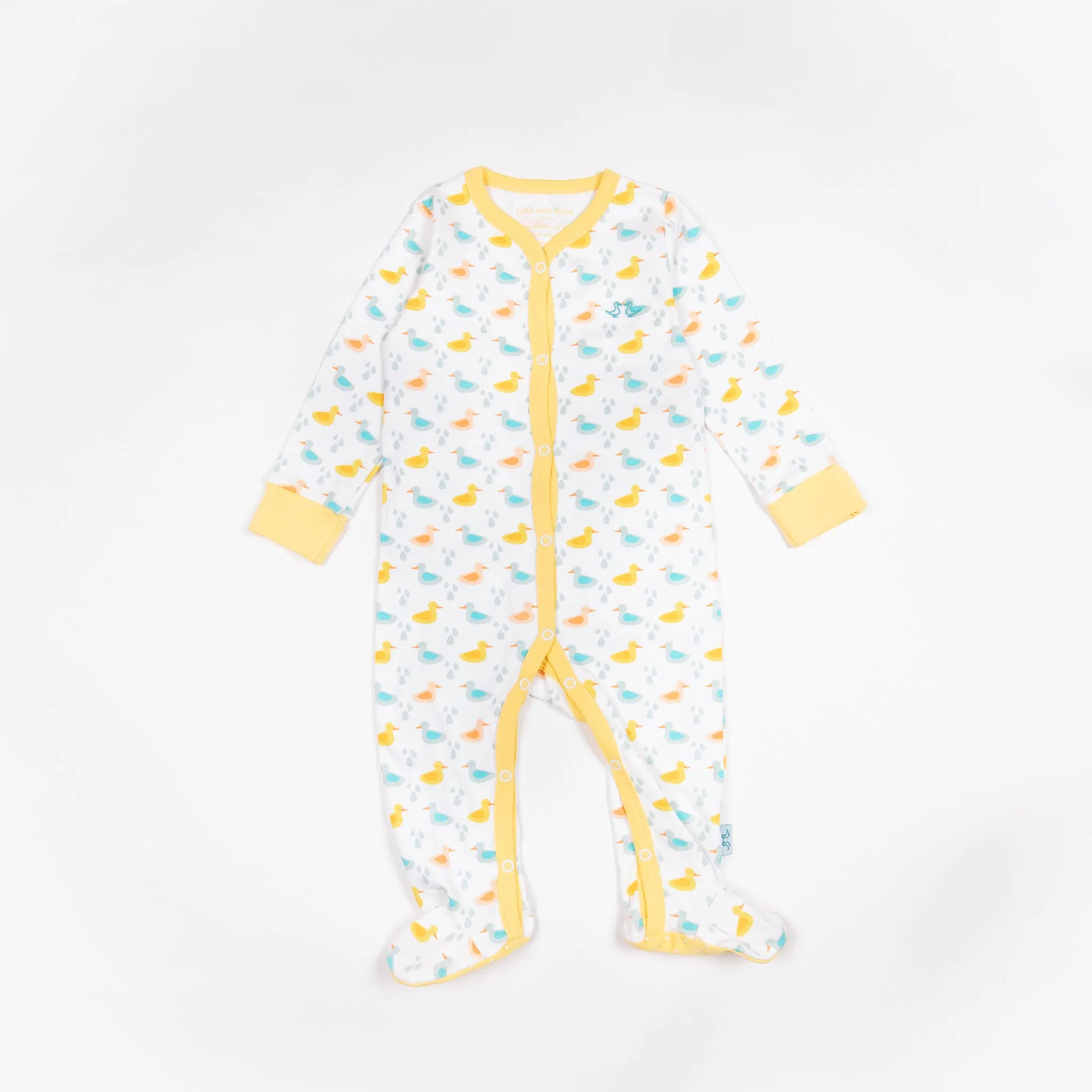 Little Ducks Baby Grow & 2 Piece Vest Set