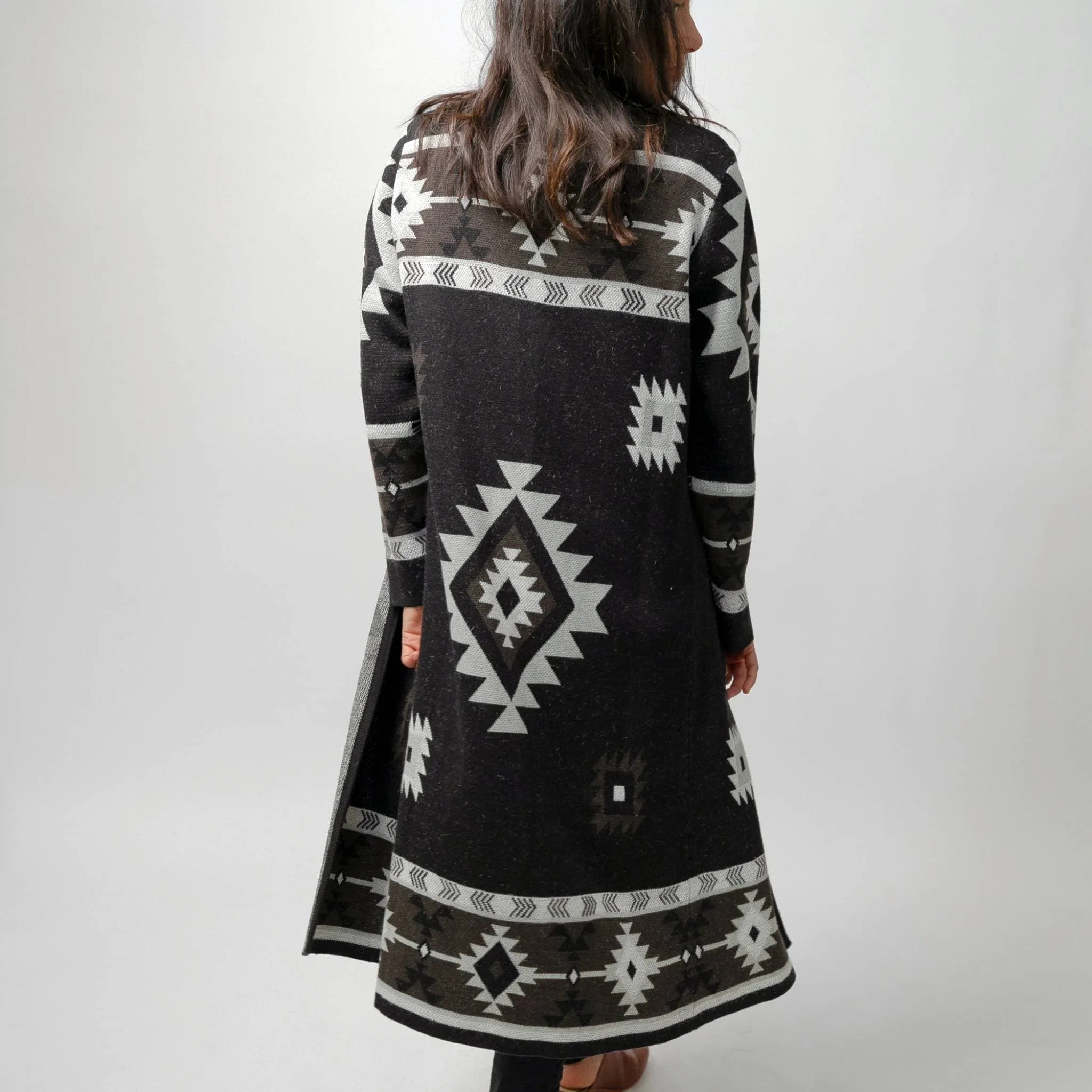 Long Jacquard Sweater