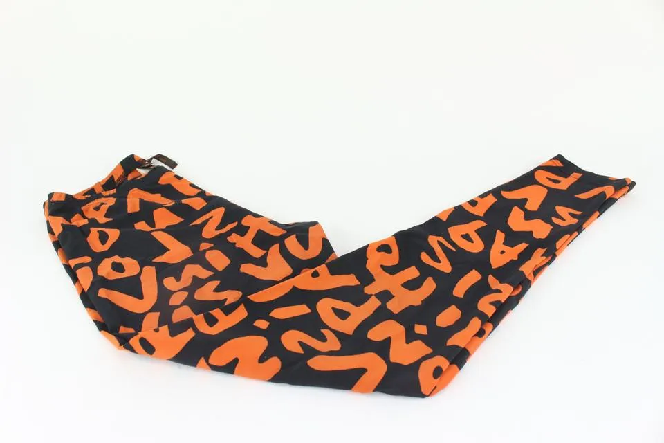 Louis Vuitton Women's Size 40 Stephen Sprouse Orange Graffiti Leggings 126LV50