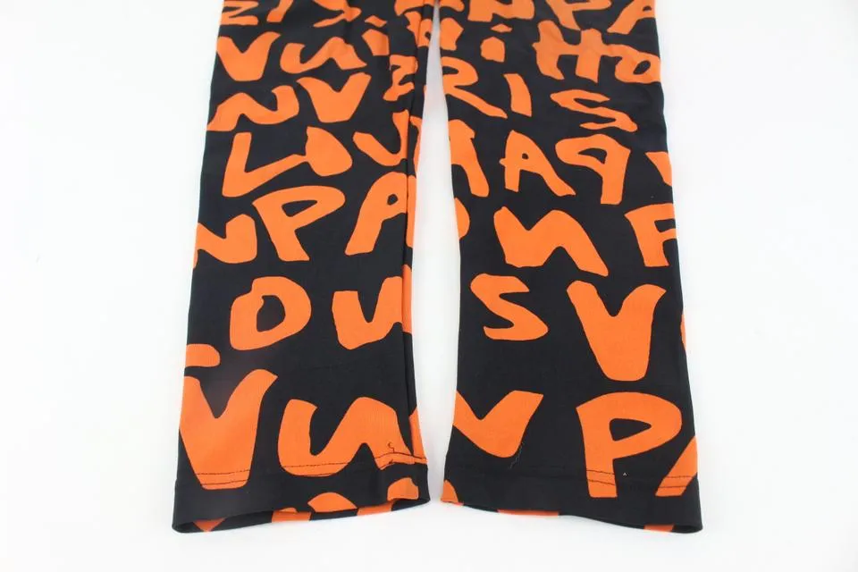 Louis Vuitton Women's Size 40 Stephen Sprouse Orange Graffiti Leggings 126LV50