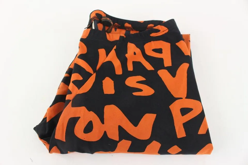 Louis Vuitton Women's Size 40 Stephen Sprouse Orange Graffiti Leggings 126LV50