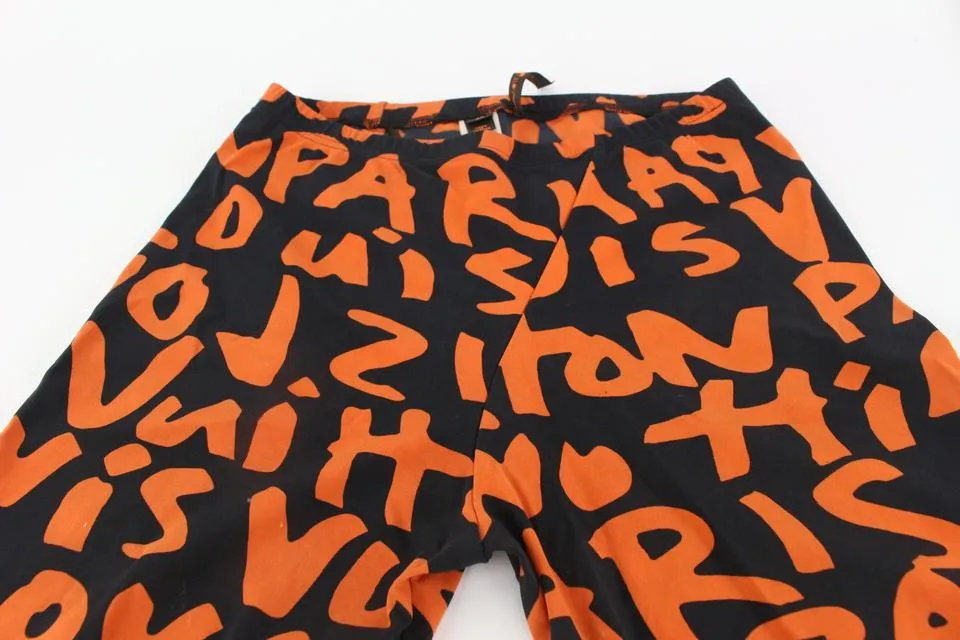 Louis Vuitton Women's Size 40 Stephen Sprouse Orange Graffiti Leggings 126LV50