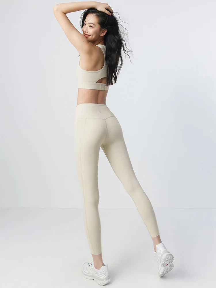LYCRA®×IMOVE素材ハイウエスト パンツ レギンス