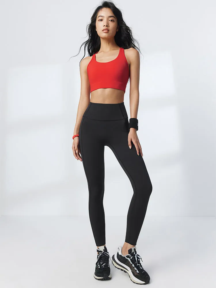 LYCRA®×IMOVE素材ハイウエスト パンツ レギンス