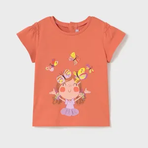 Mayoral Infant Girls T-Shirt 1049 Orange