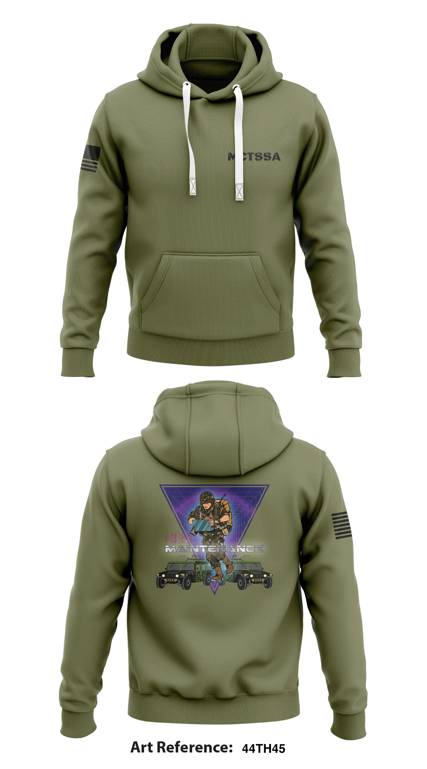 MCTSSA  Store 1  Core Men's Hooded Performance Sweatshirt - 44th45