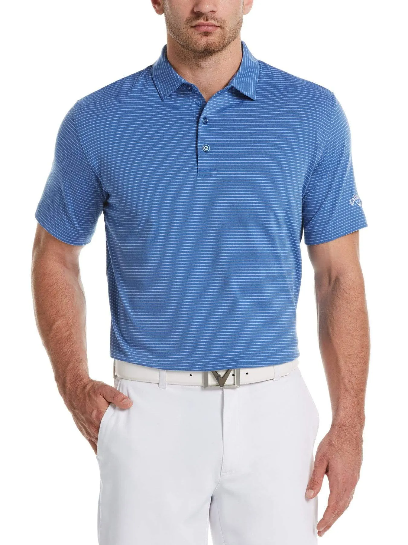 Mens Core Soft Micro-Striped Polo