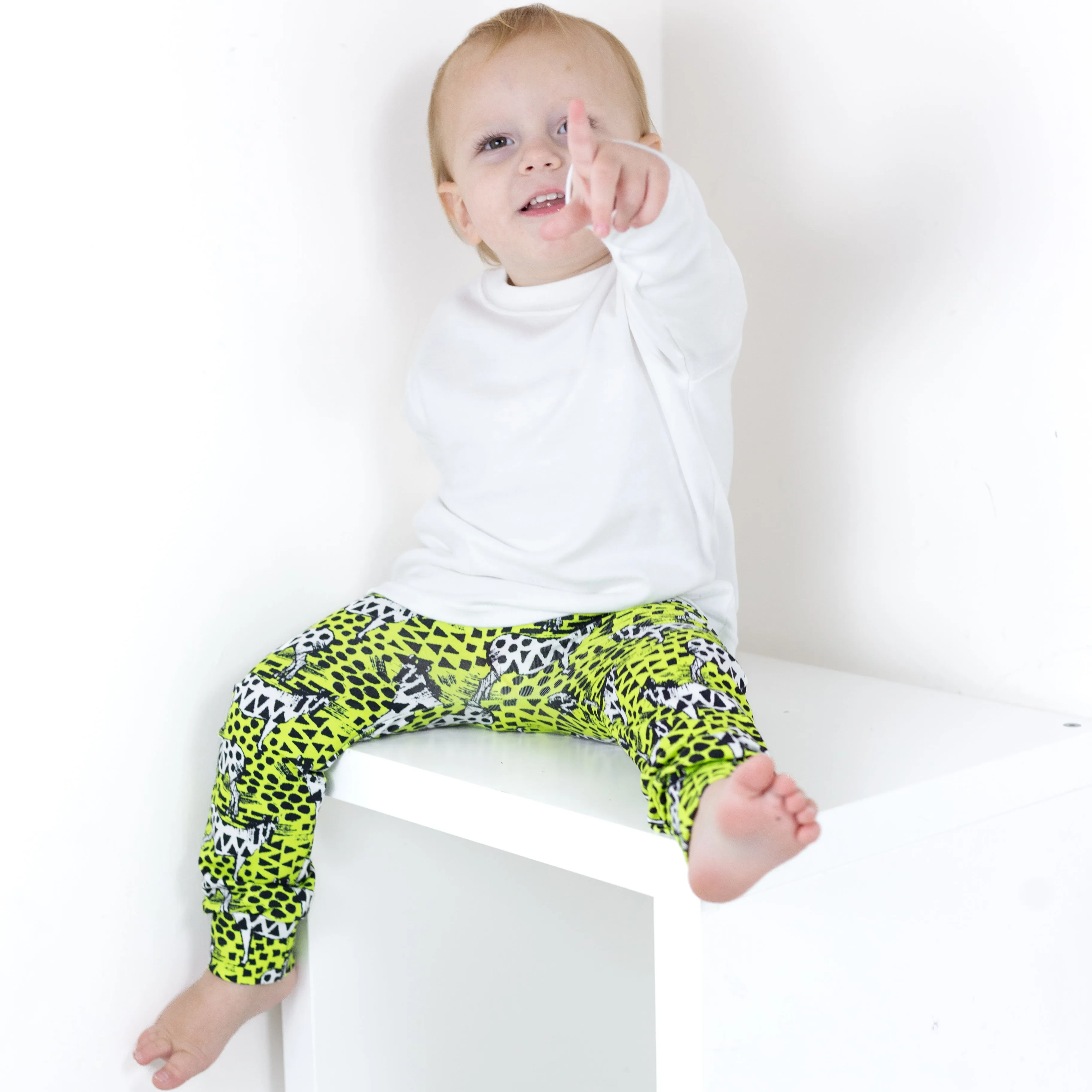 Neon Zebra print Leggings