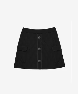OBER Golf Diamond Quilting Padding Skirt - Black