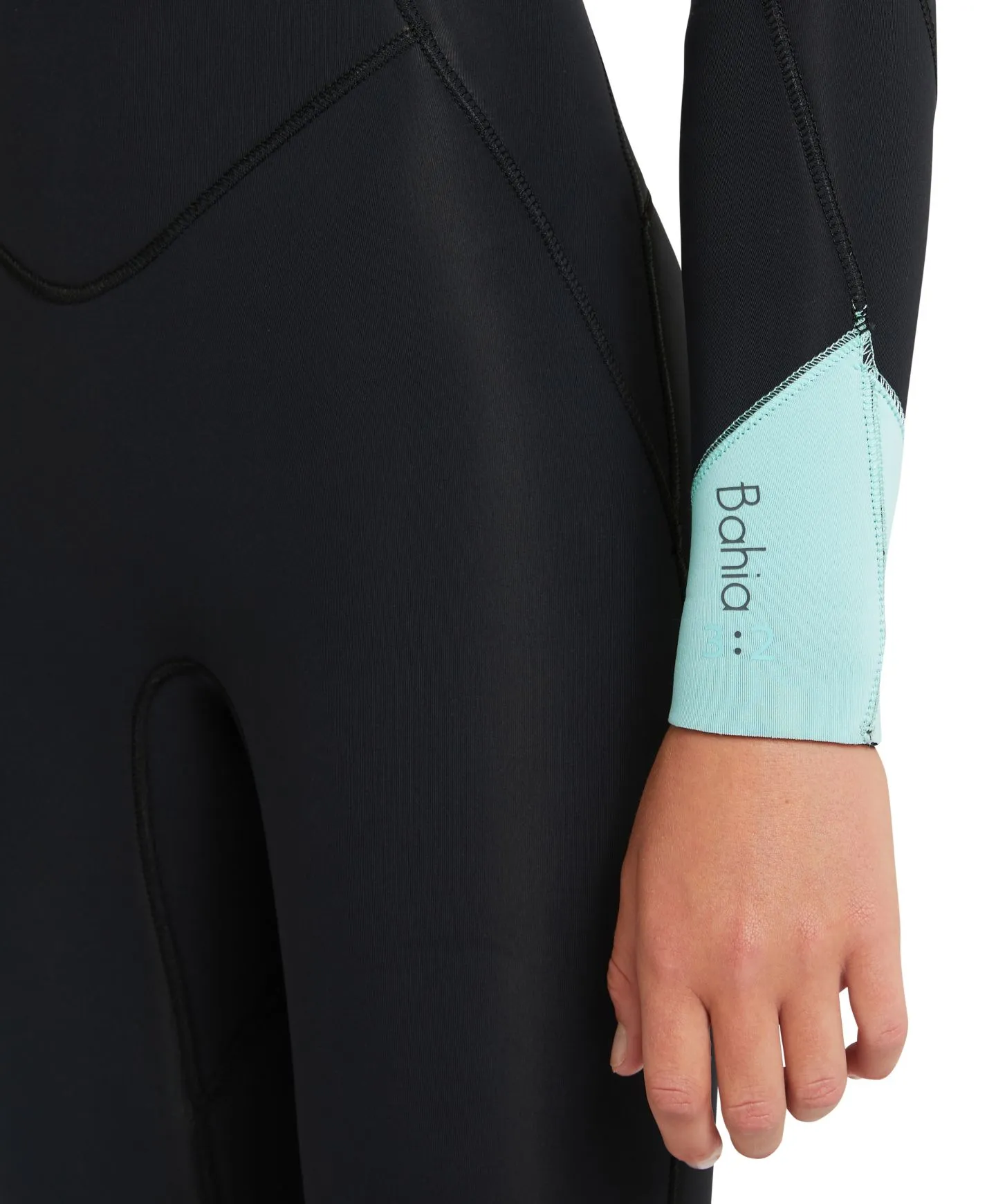 O'NEILL GIRLS BAHIA CZ 3/2MM STEAMER BLACK AQUA