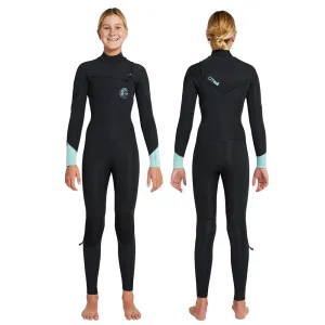O'NEILL GIRLS BAHIA CZ 3/2MM STEAMER BLACK AQUA
