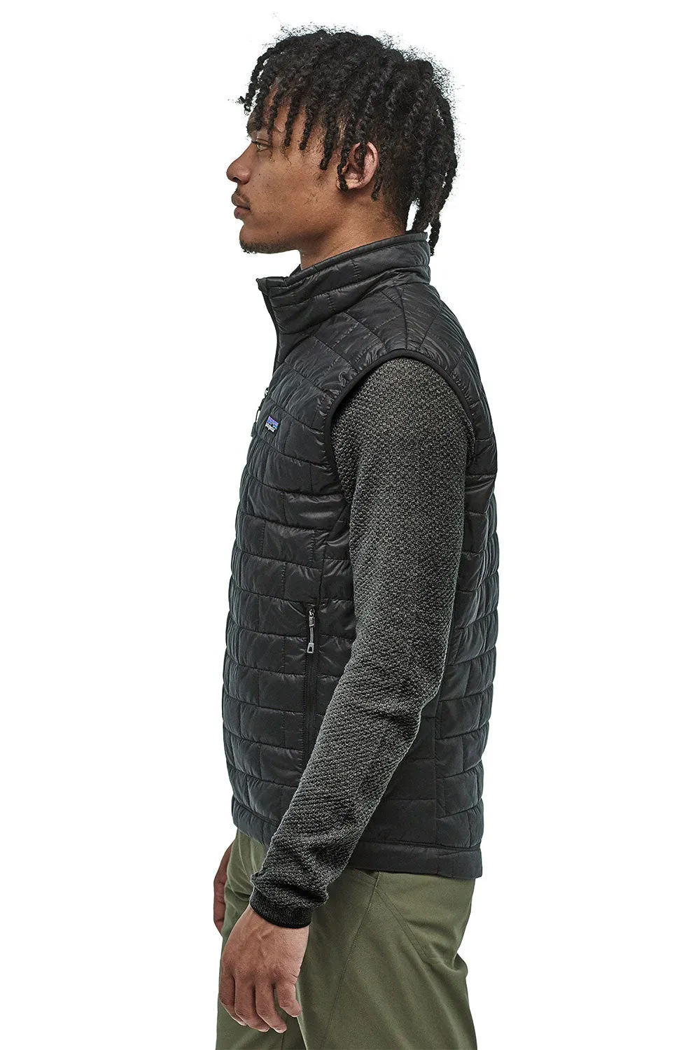 Patagonia Men’s Nano Puff Full Zip Vest in Black | 84242-BLK