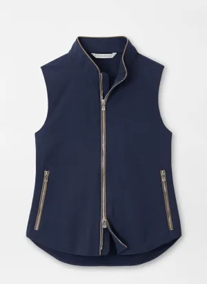 Peter Millar Womens Surge Full Zip Vest - NAVY
