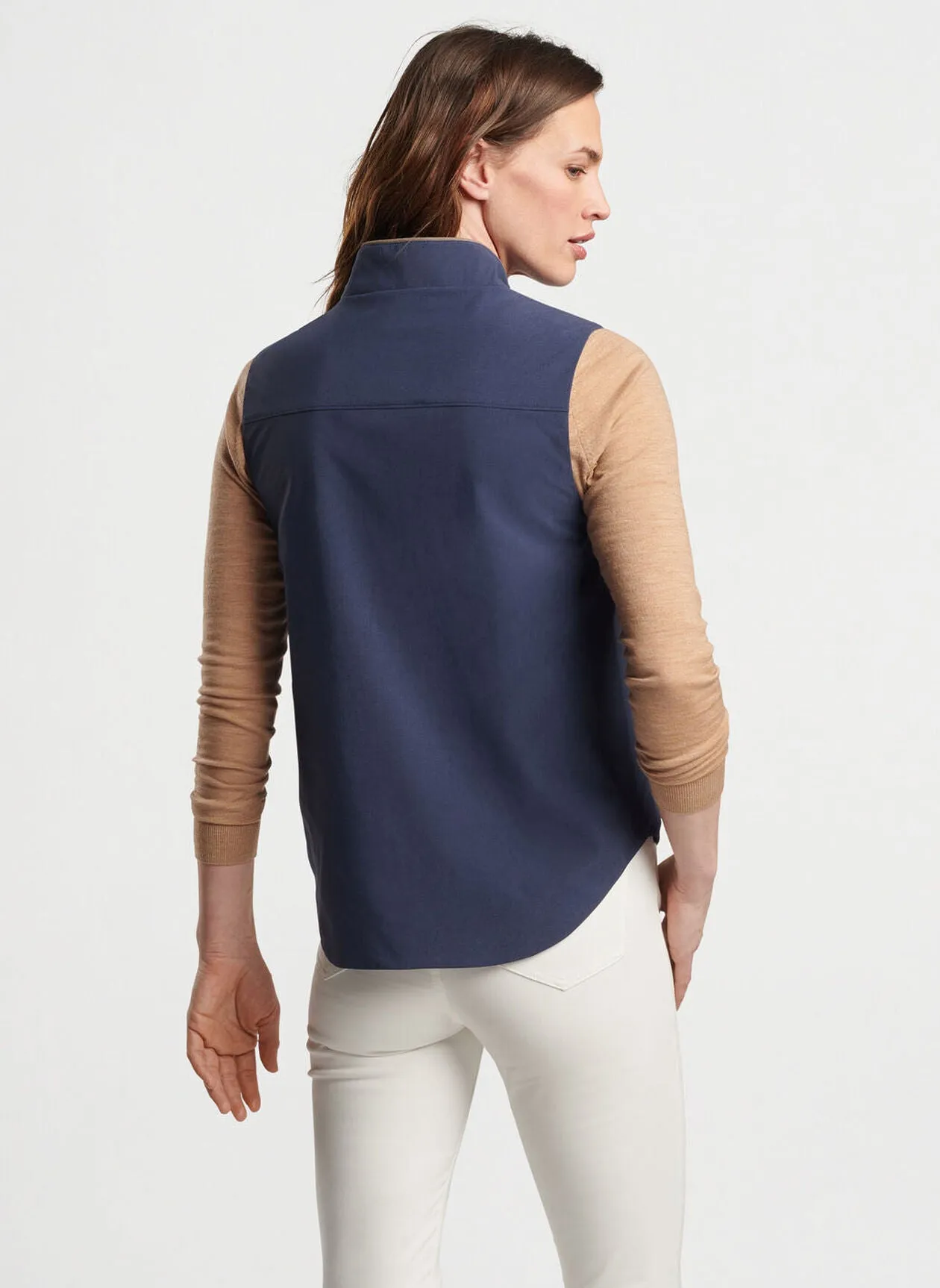 Peter Millar Womens Surge Full Zip Vest - NAVY