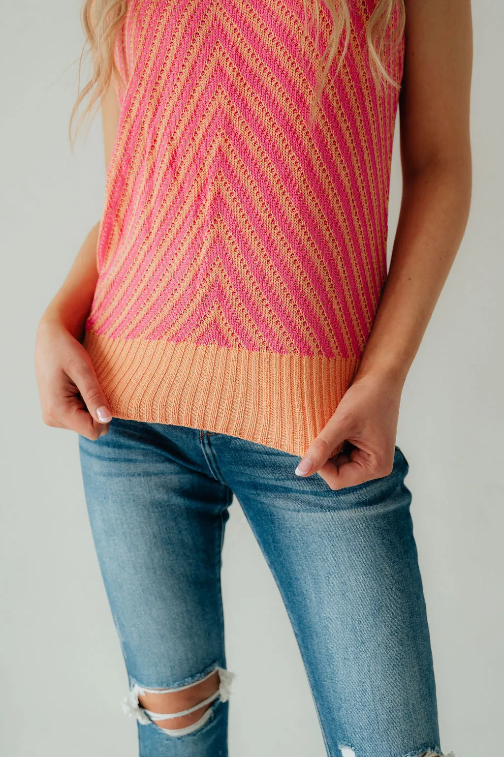 Pink Sweater Vest