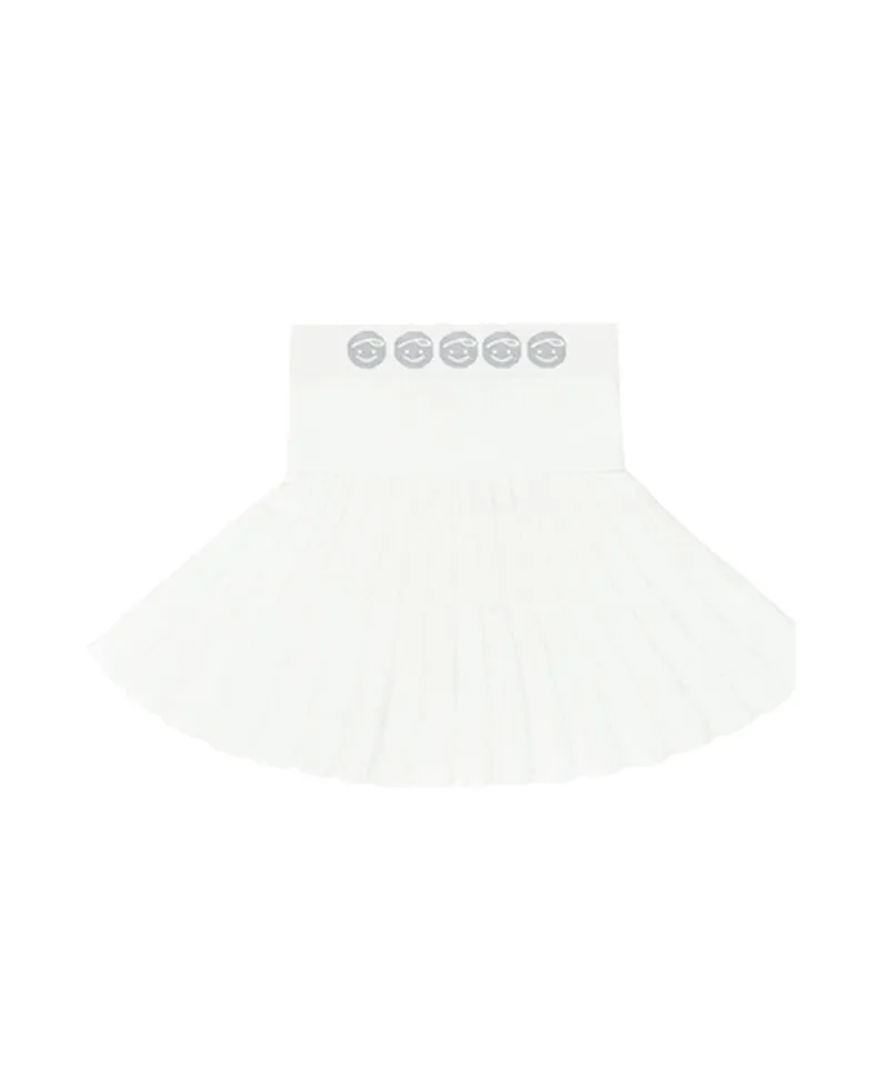 PIV'VEE Friends Signature Skirt - Cloud White