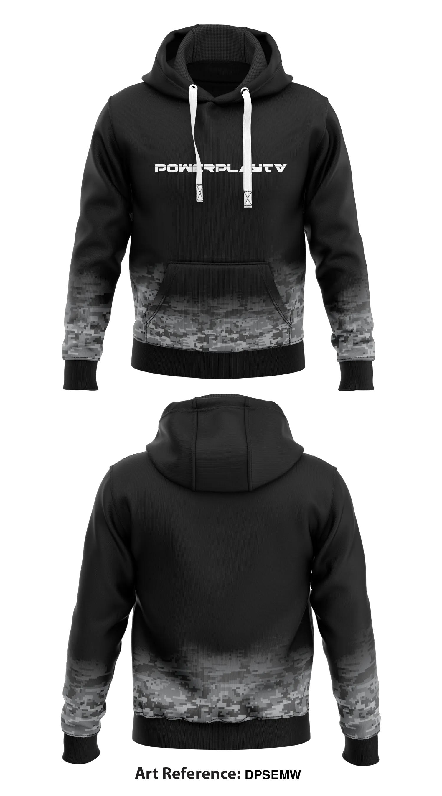 POWERPLAYTV Store 1  Core Men's Hooded Performance Sweatshirt - DpSemw