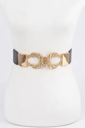 Presley Twist Link Cuff Elastic Belt